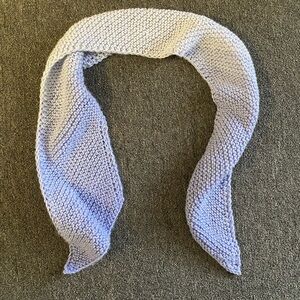 Hand knitted scarf
